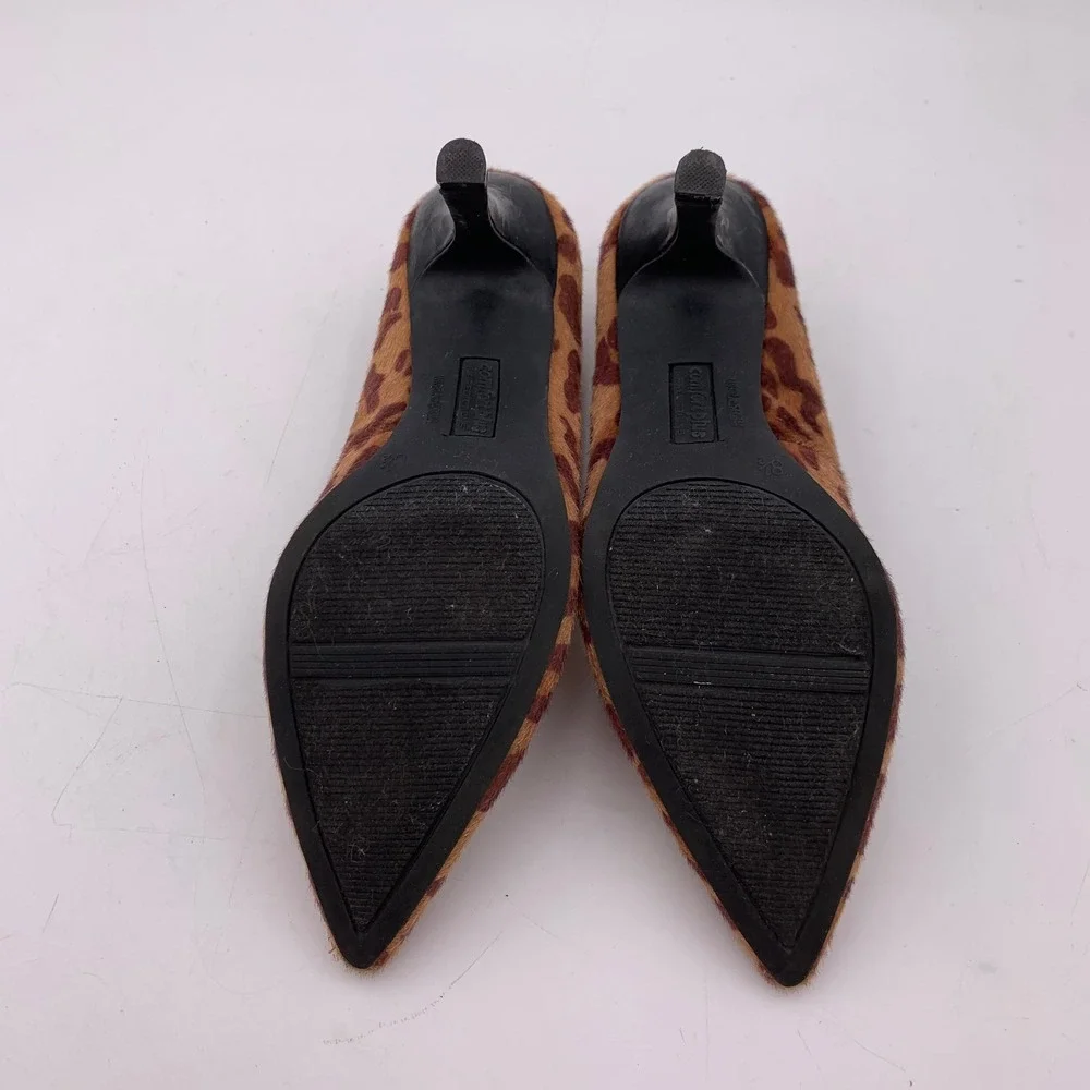 Comfort Plus Predictions Leopard Calf Hair Pointed Toe Stiletto Heels Women 8.5‎
